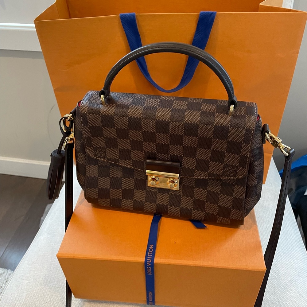 Louis Vuitton Croisette Brown Damier Ébène Canvas Shoulder Bag like new